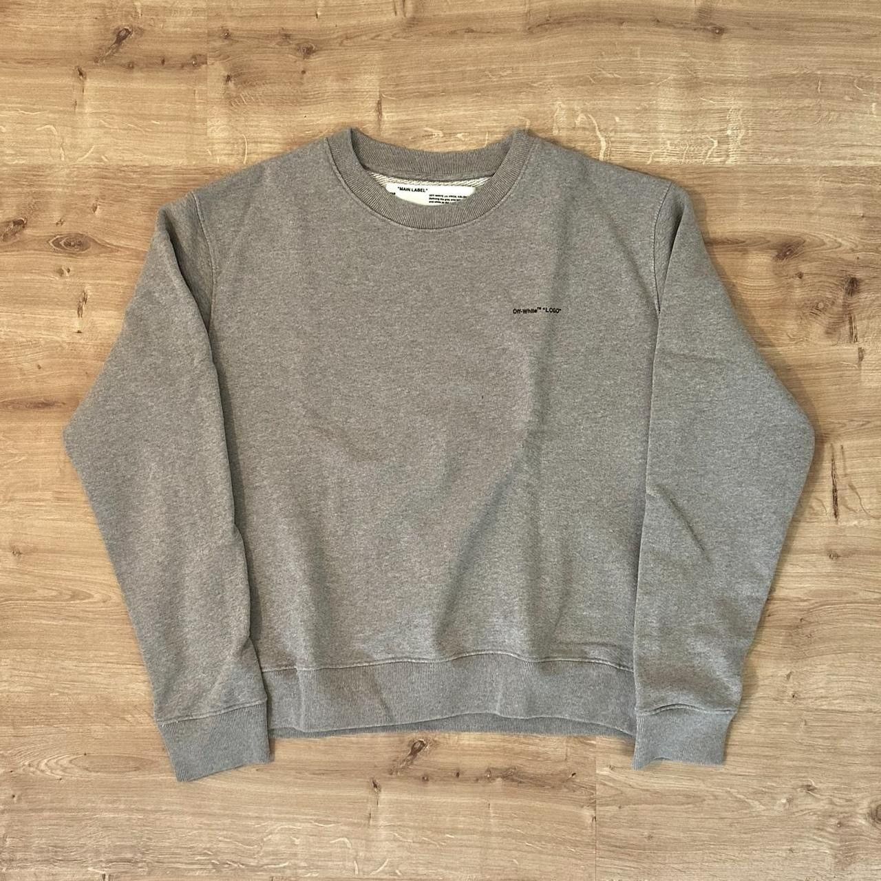 Off White Heather Grey Off White Crewneck