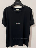 Laurent Paris Saint Laurent Paris Black Brand Logo Pattern Slogan Short