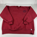 Vintage Vtg 90s Russell Athletic Red Faded Embroidered Crewneck