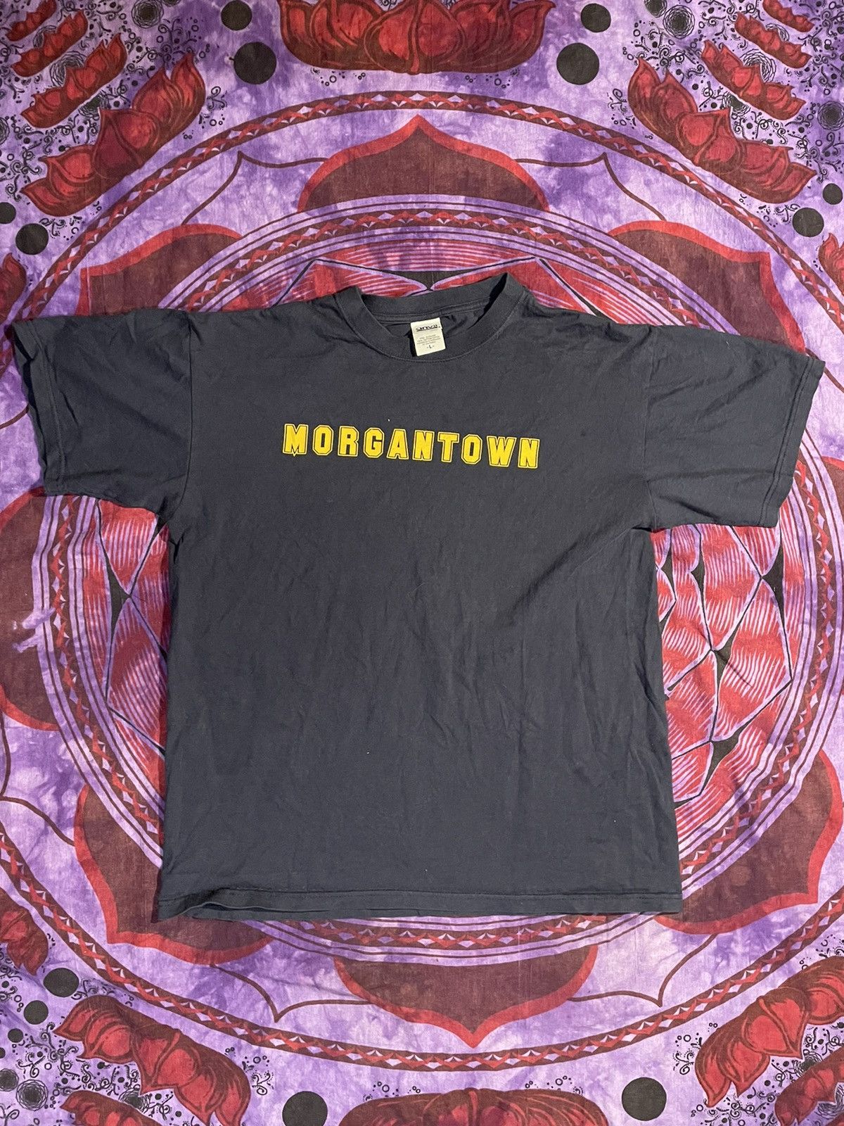 Ncaa X Vintage Morgantown We Pregame Harder Vtg Anvil College Tee