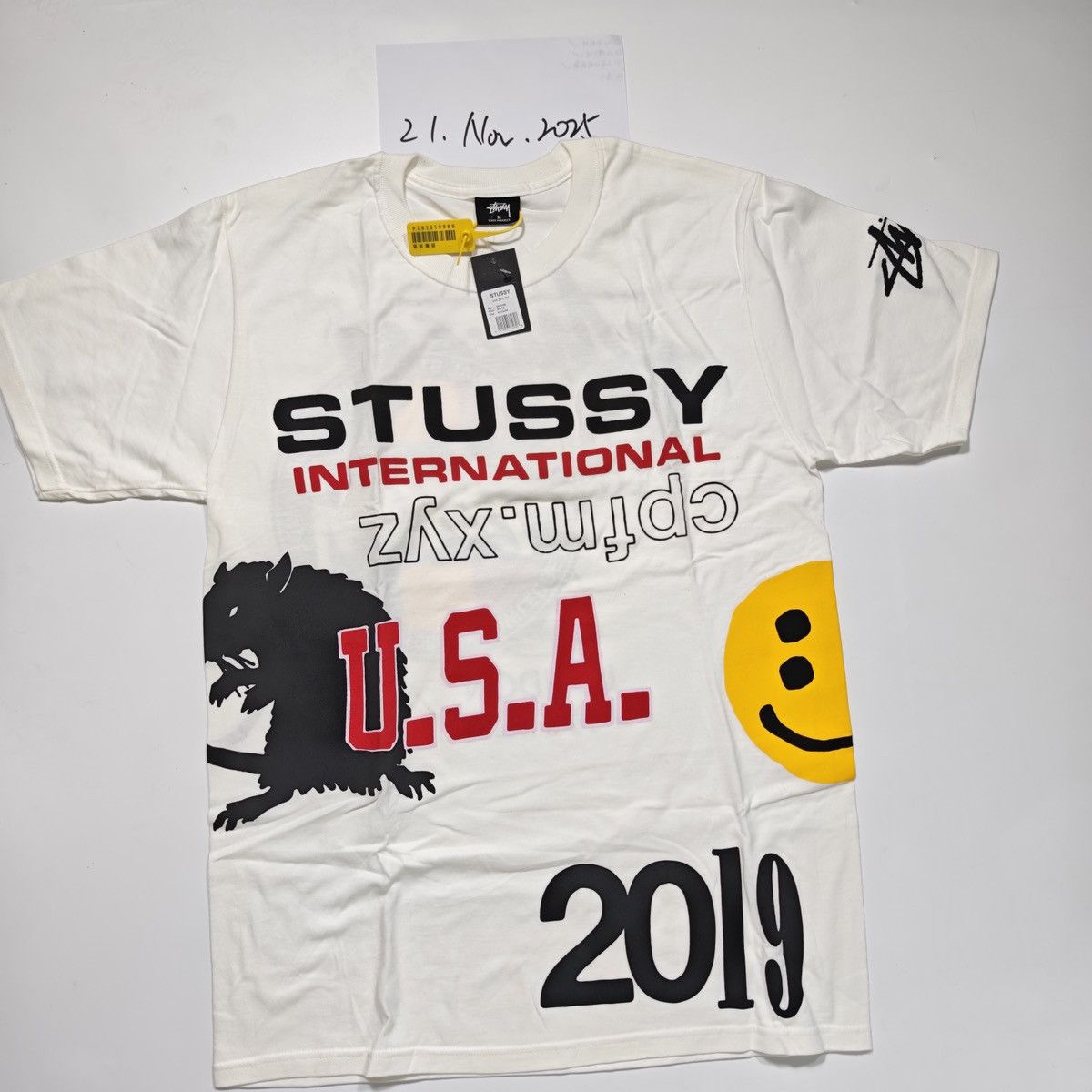 Stussy Tee White M Hoodie, Sweatshirt | FlexRushtees.com