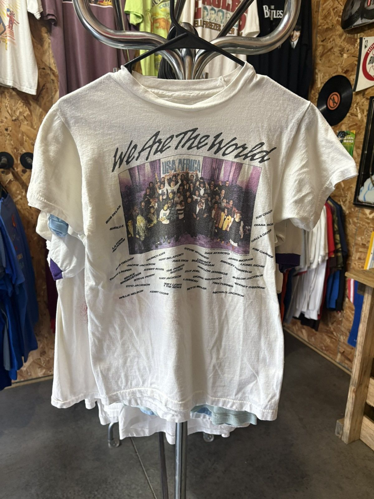 Band Tees 1985 We Are The World Artists T Shirt Hoodie, Sweatshirt | FlexRushtees.com
