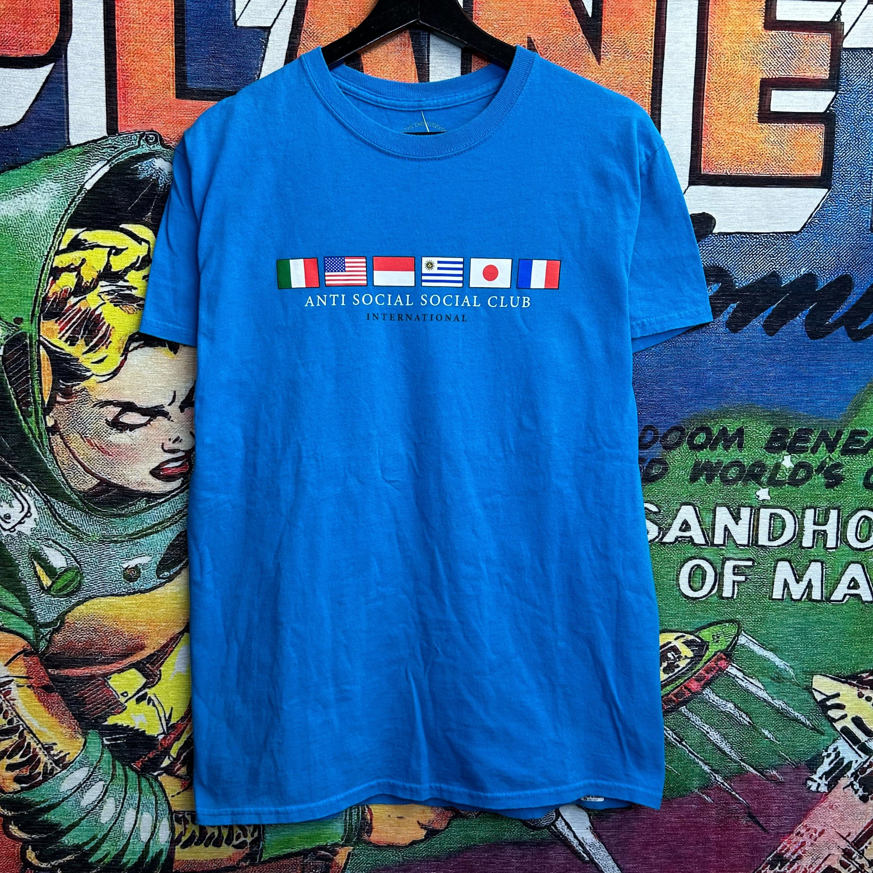 Anti Social Social Club Anti Social Social Club Oceans International Flags Tee Size