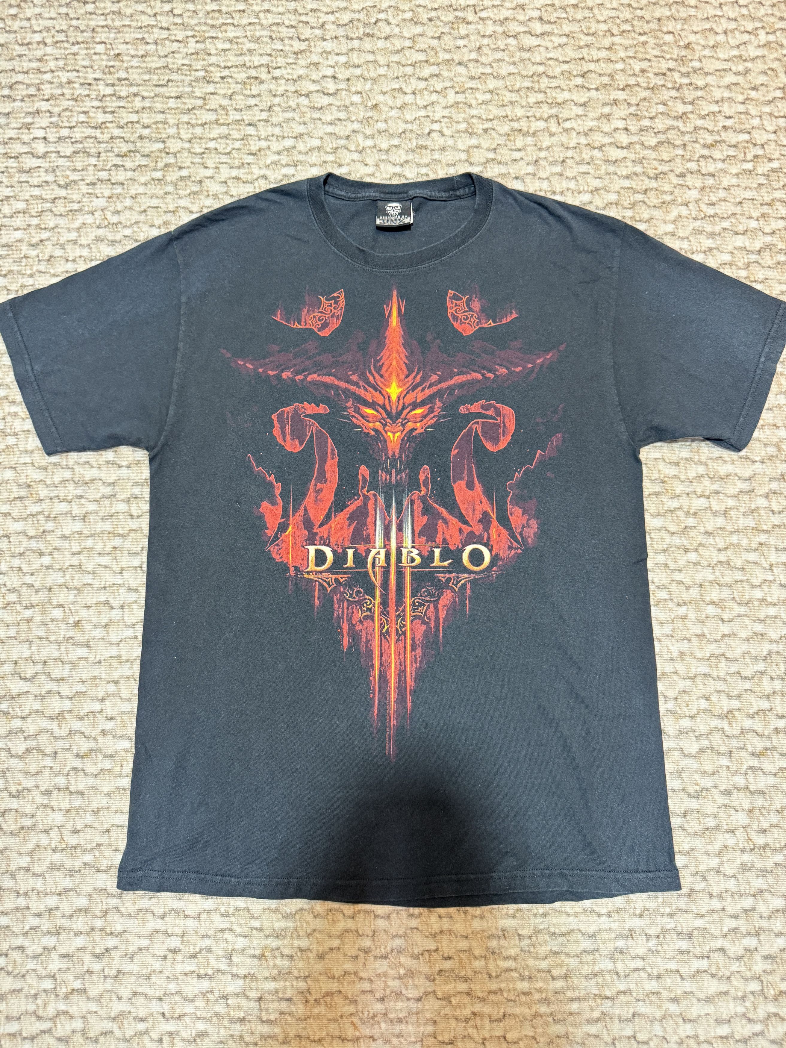 Rap Tees Vintage Diablo Iii Blizzard Entertainment Satan T Shirt