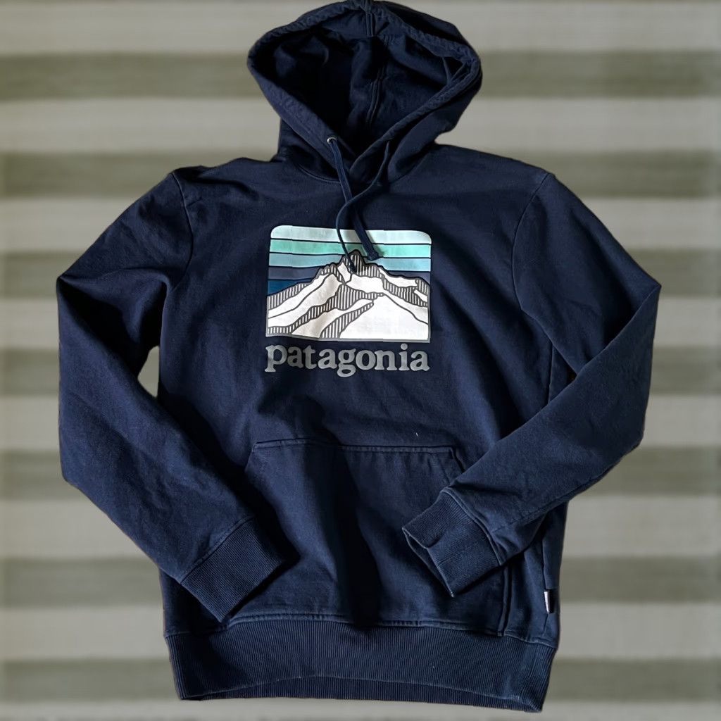 Patagonia Hoodie Pullover Blue Crew Neck Long Sleeve Men S S Sweatshirt Outdoor Winter Fal
