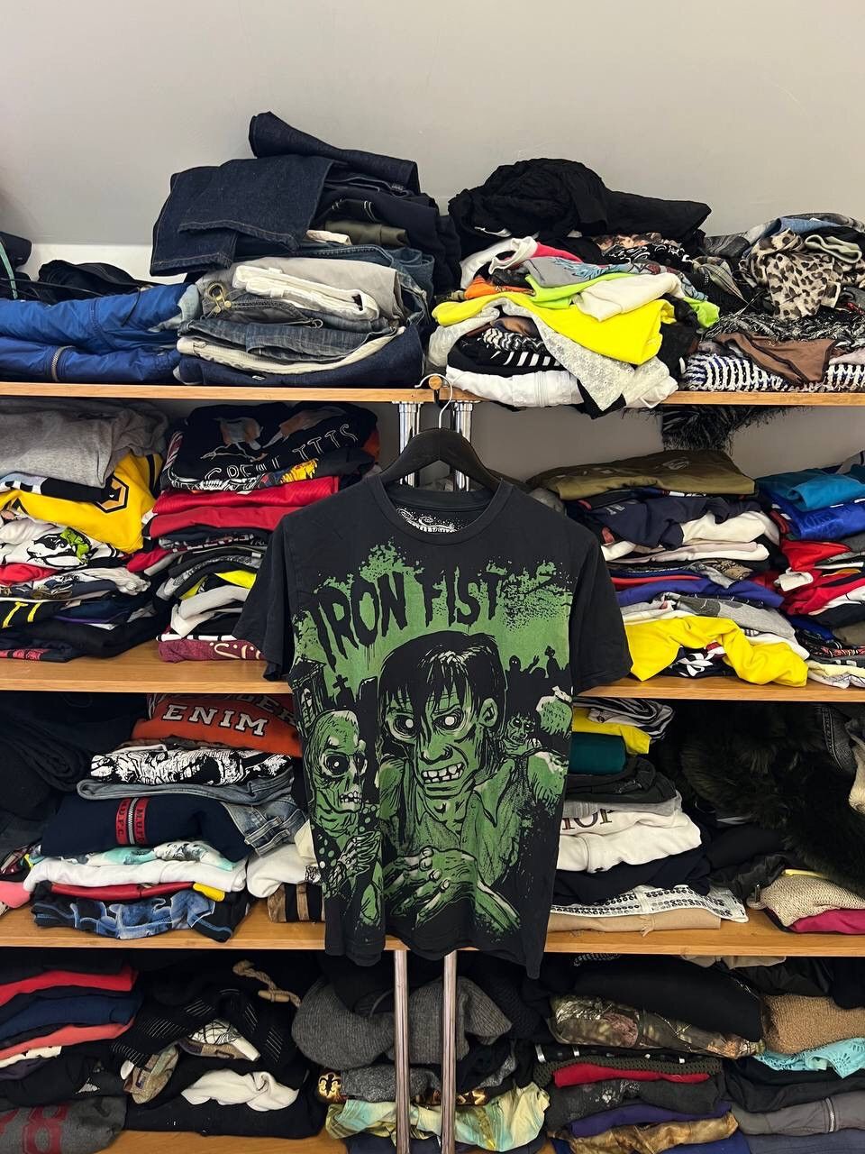 Misfits Iron Fist Zombie Chomper Men S Full Print T Shirt Size M Hoodie, Sweatshirt | FlexRushtees.com