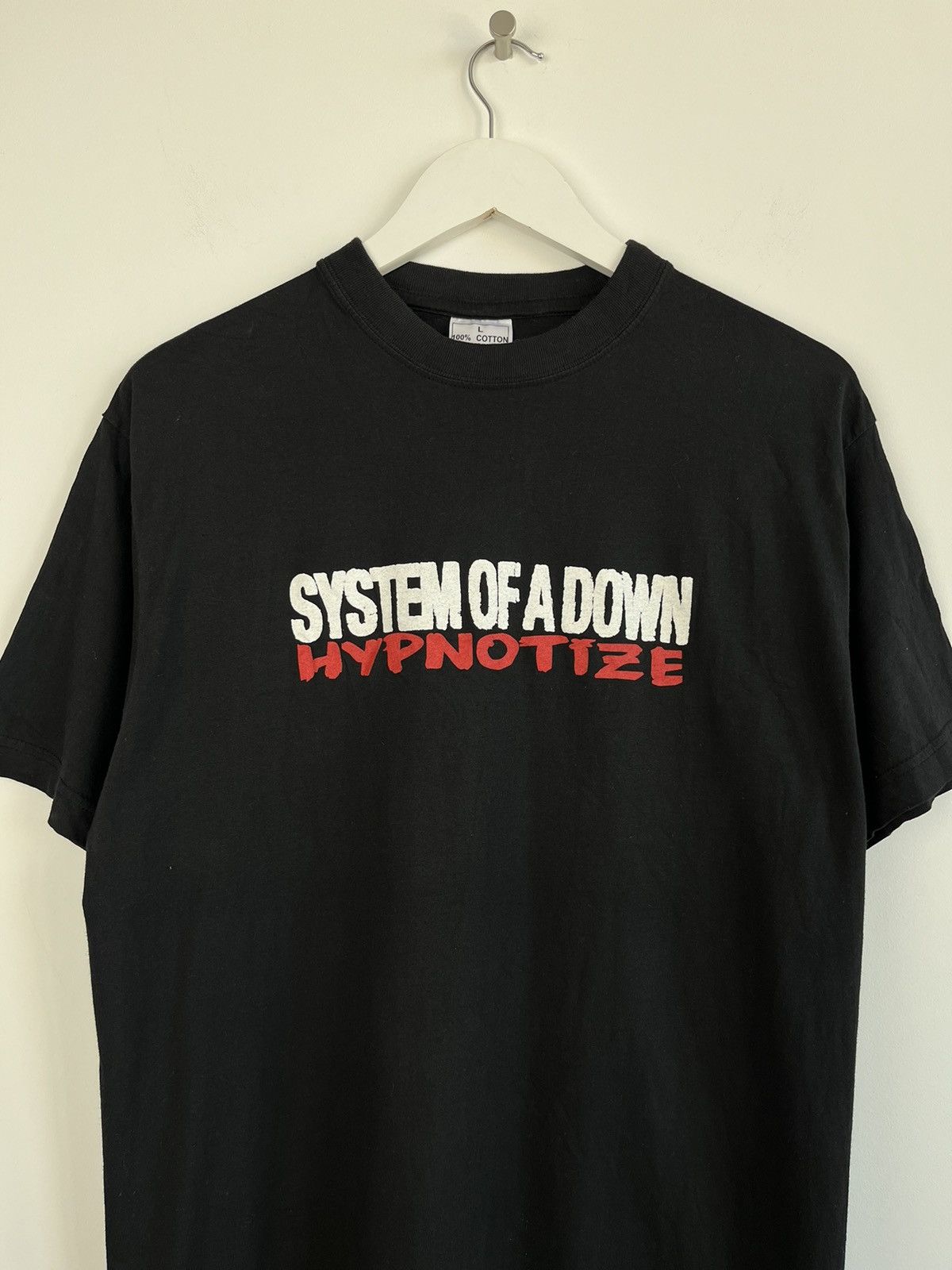 Band Tees Vintage System Of A Down Hypnotize Black Tee Hoodie, Sweatshirt | FlexRushtees.com