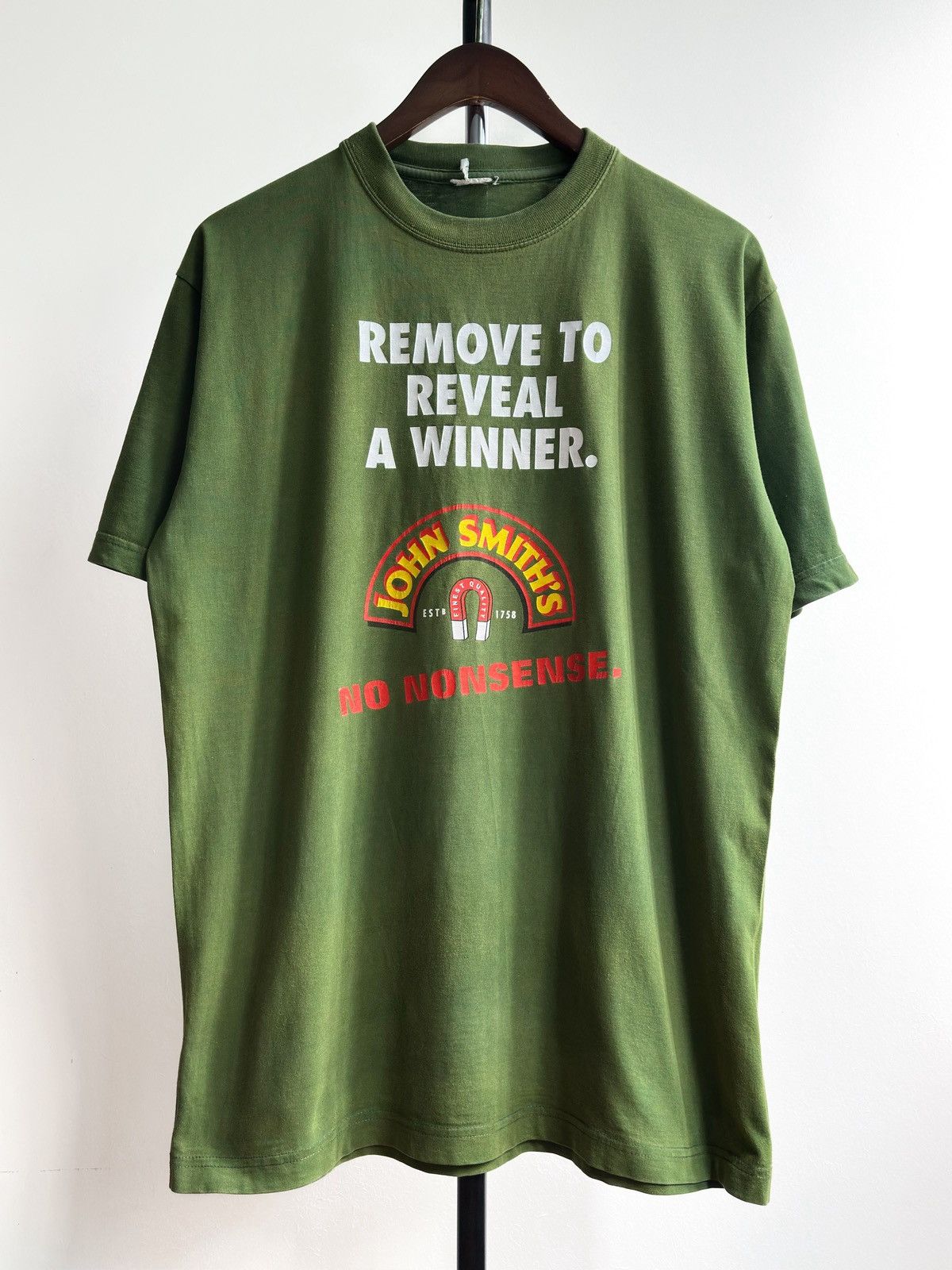 Vintage 90s John Smith S Beer Promo Tee Hoodie, Sweatshirt | FlexRushtees.com