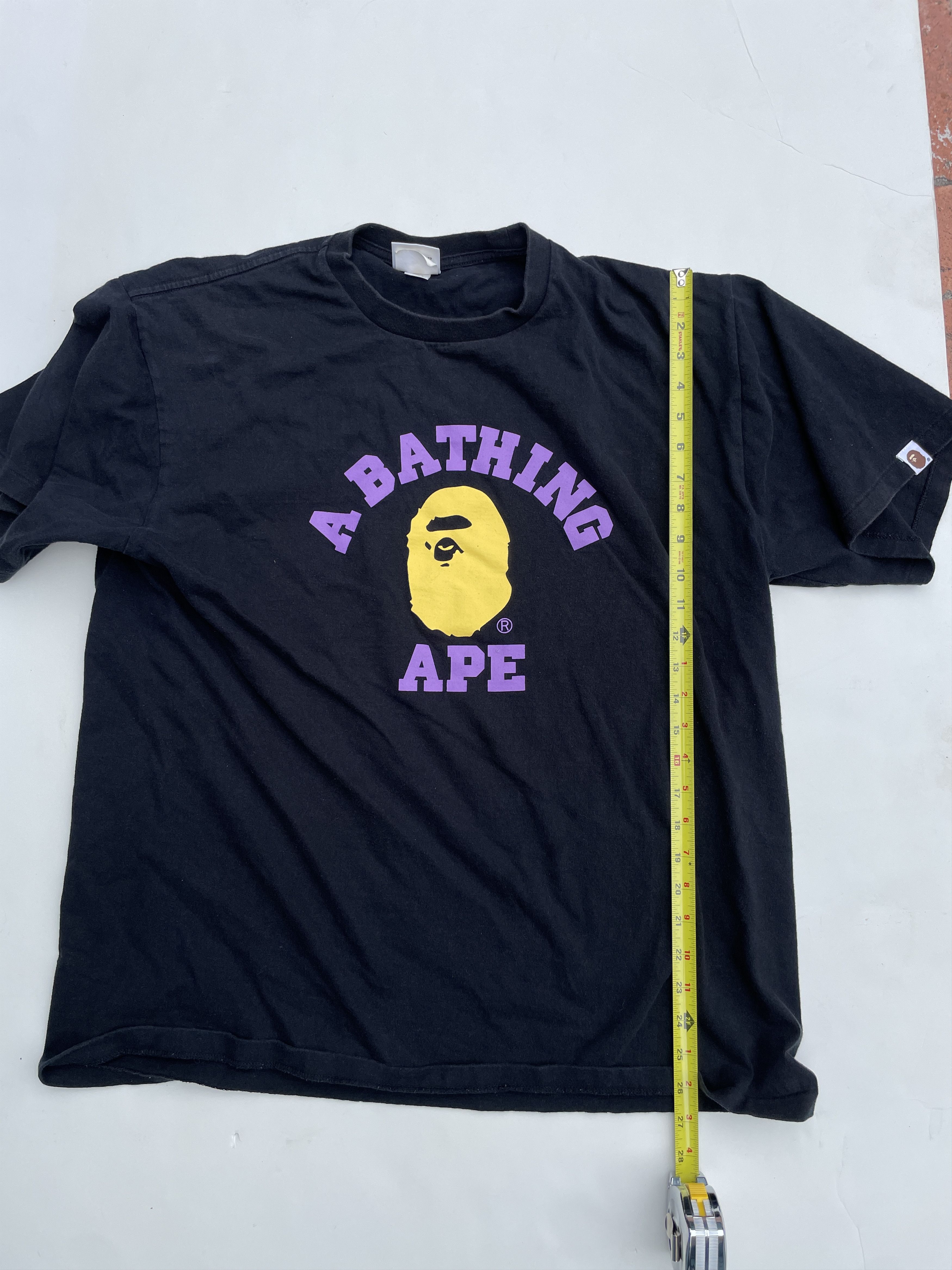 Bape College Logo Tee La Lakers Colorway Hoodie, Sweatshirt | FlexRushtees.com