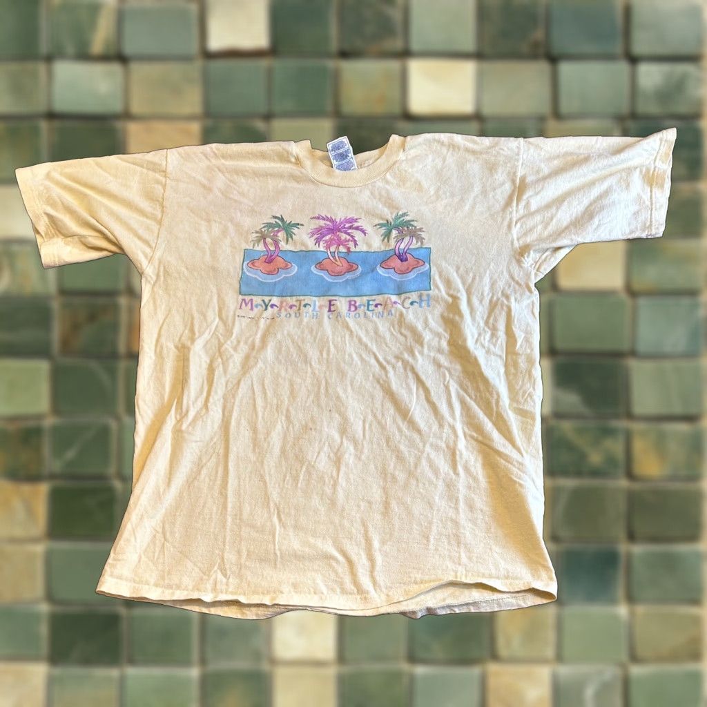 Fruit Of The Loom Vintage Myrtle Beach South Carolina T Shirt Tropical Xl Fruit Of The Loom Shirt Me