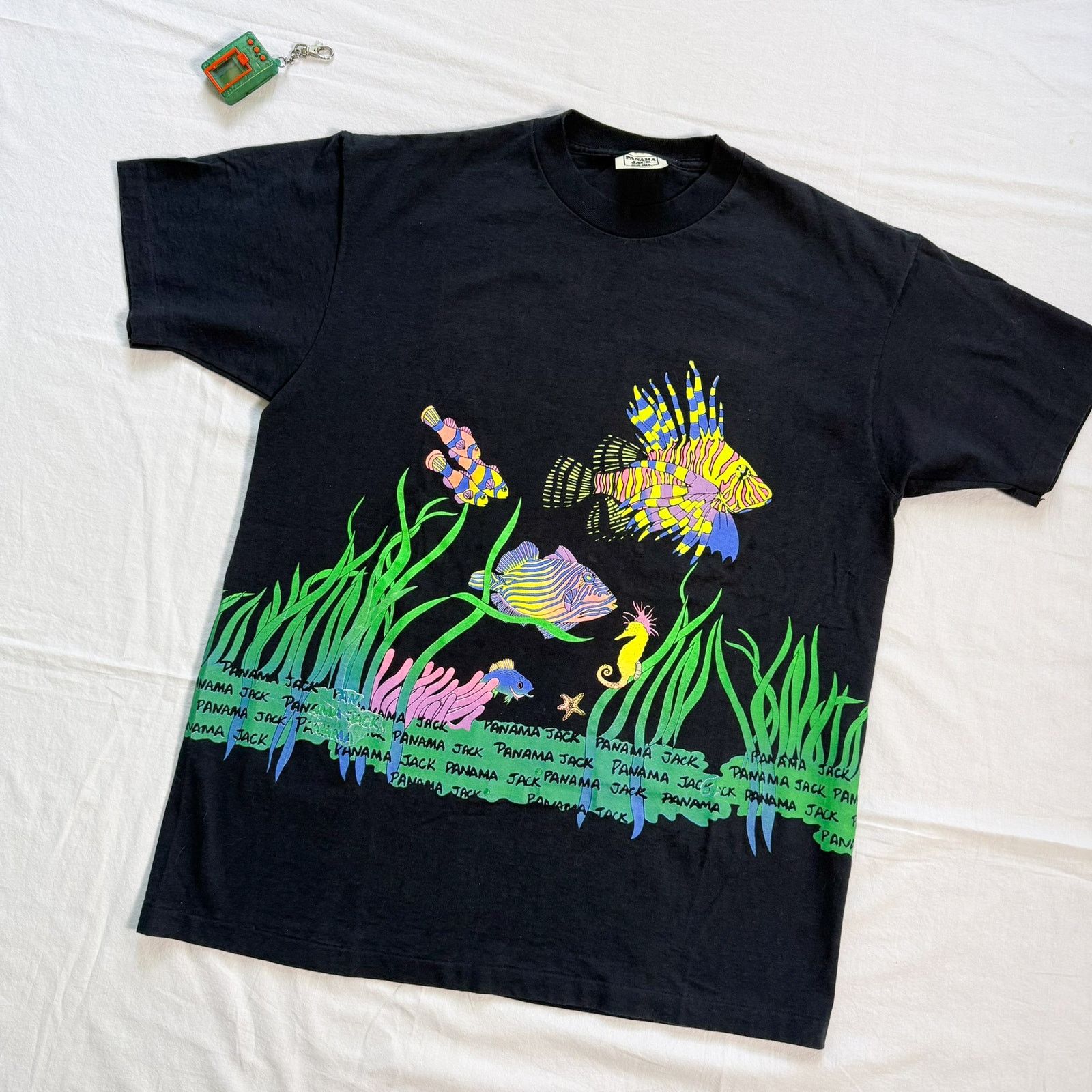 Panama Jack Vintage 90 S Tropical Fish Heavyweight T Shirt Xl