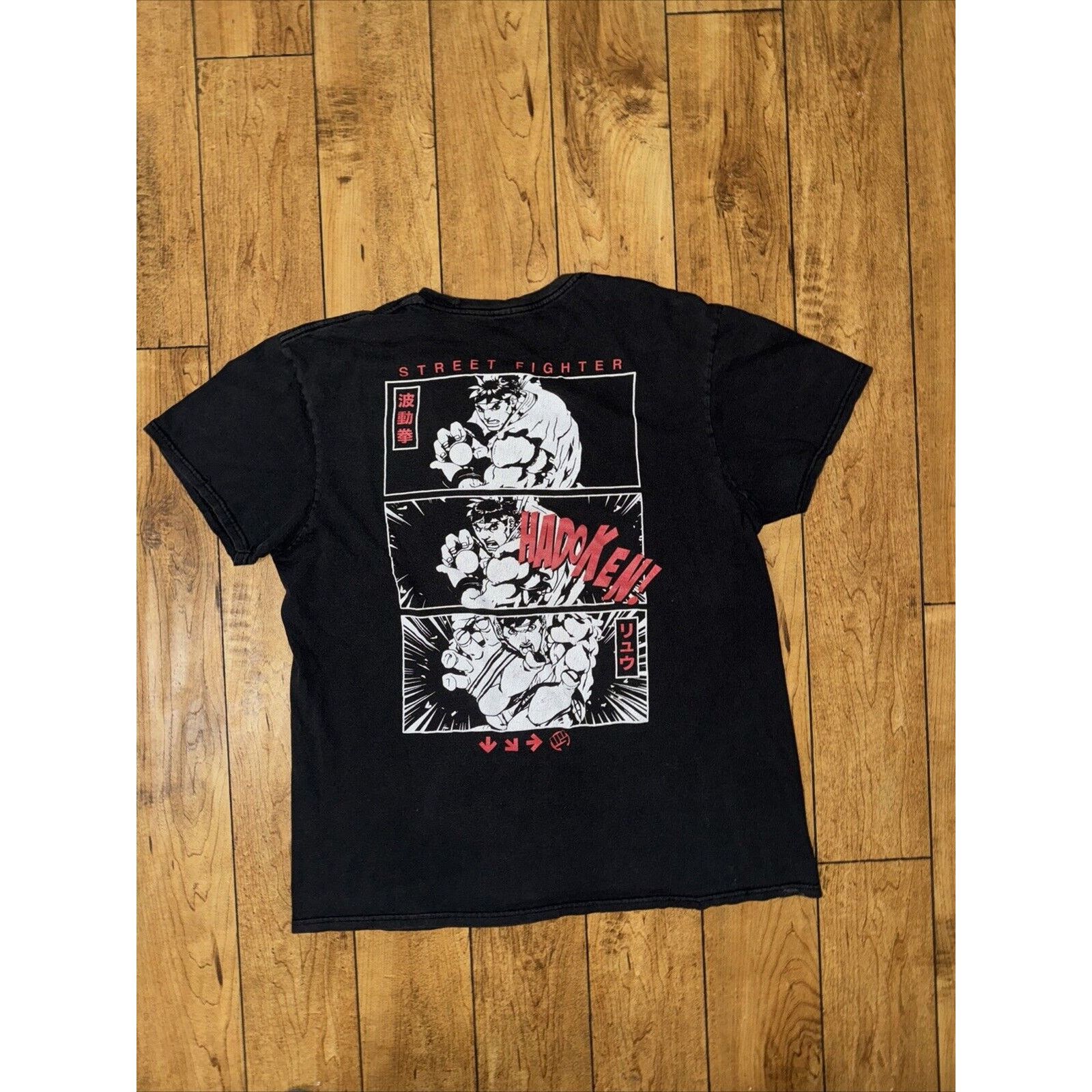 Vintage Street Fighter Capcon T Shirt Large 21x27