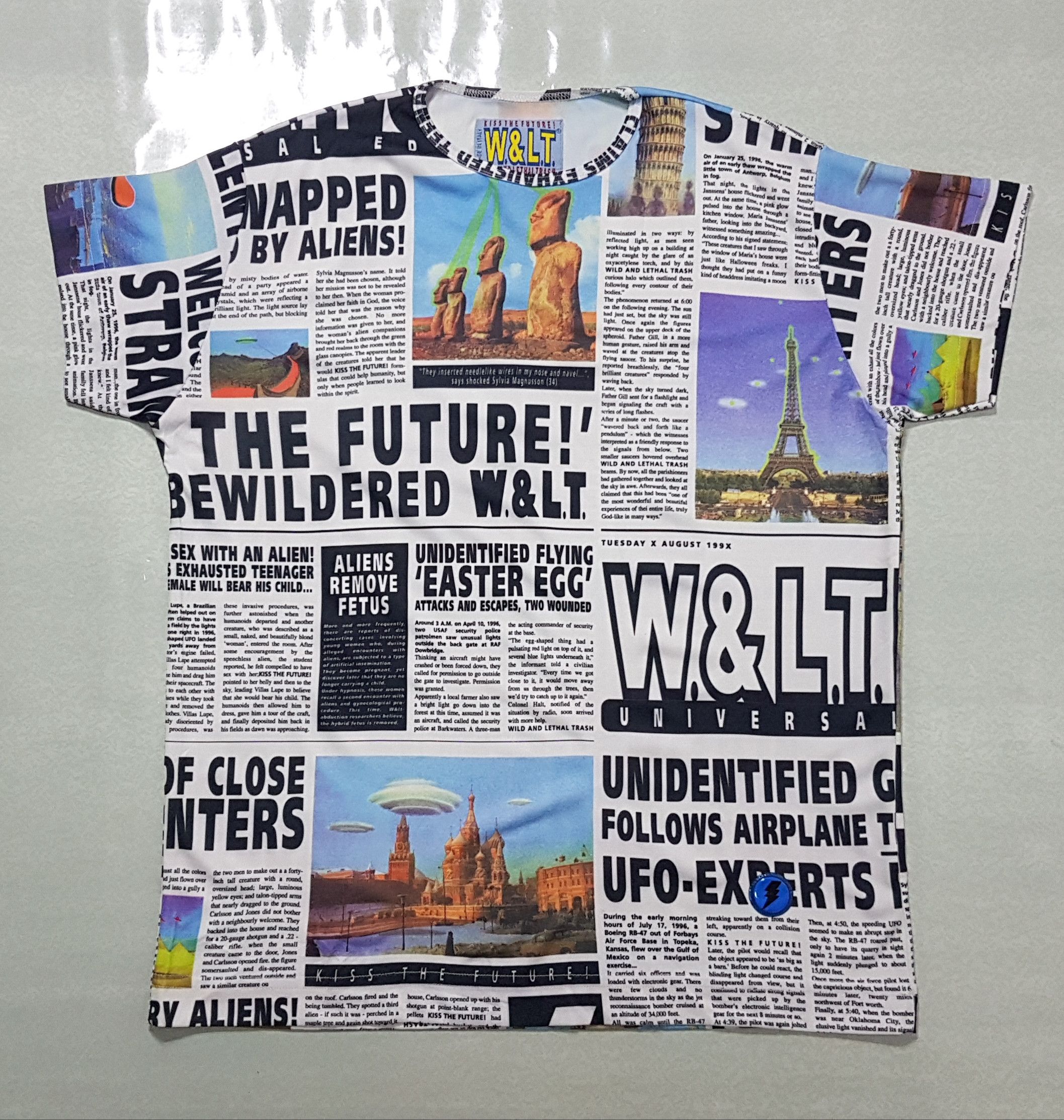 Walter Van Beirendonck W Lt Archive S S 97 Alien Newspaper Article Shirt