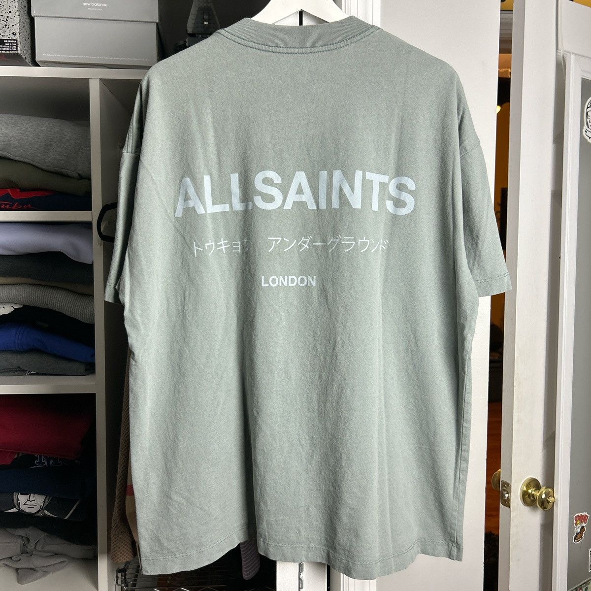 Allsaints London Underground Men S Large Oversized Tee Hoodie, Sweatshirt | FlexRushtees.com
