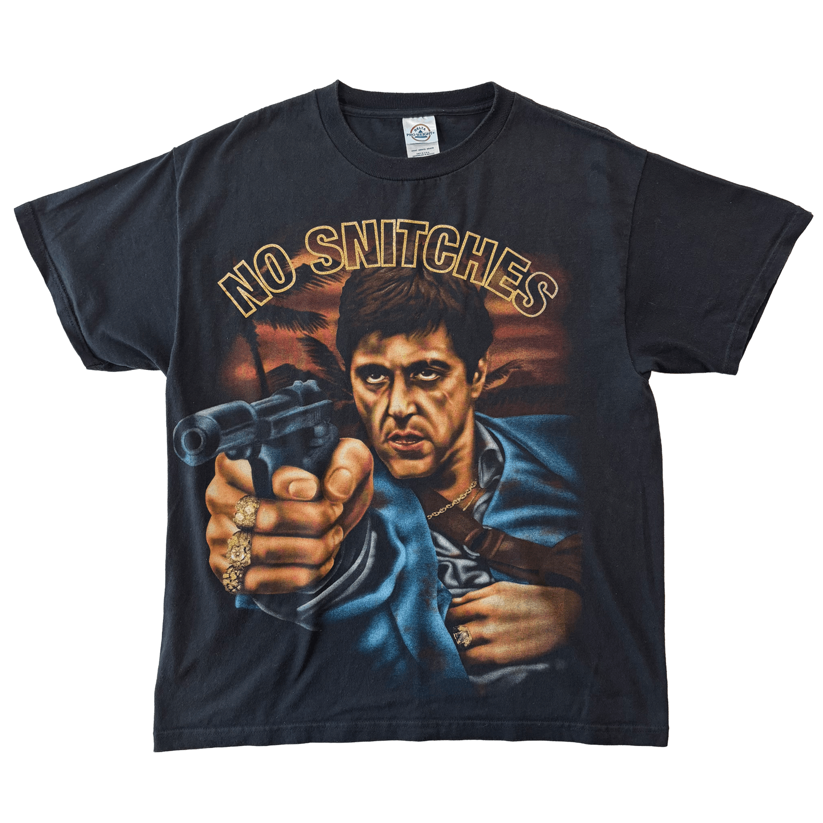 Vintage Scarface No Snitches Tshirt Y2k Hoodie, Sweatshirt | FlexRushtees.com