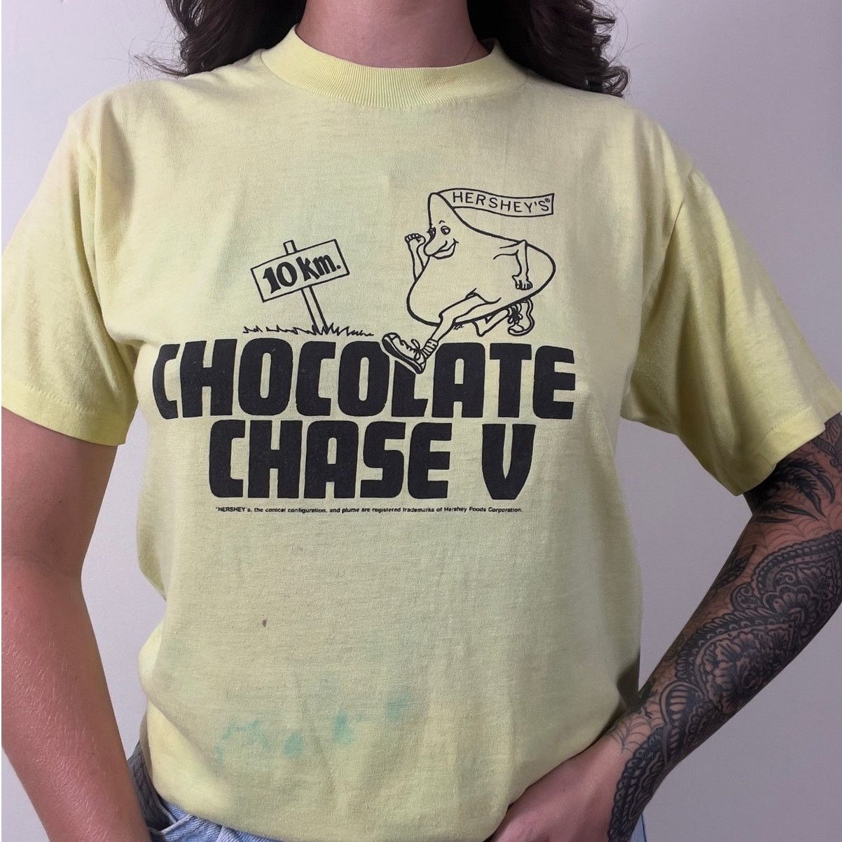 Vintage 80 S Hershey S Chocolate Food Snack Promo T Shirt