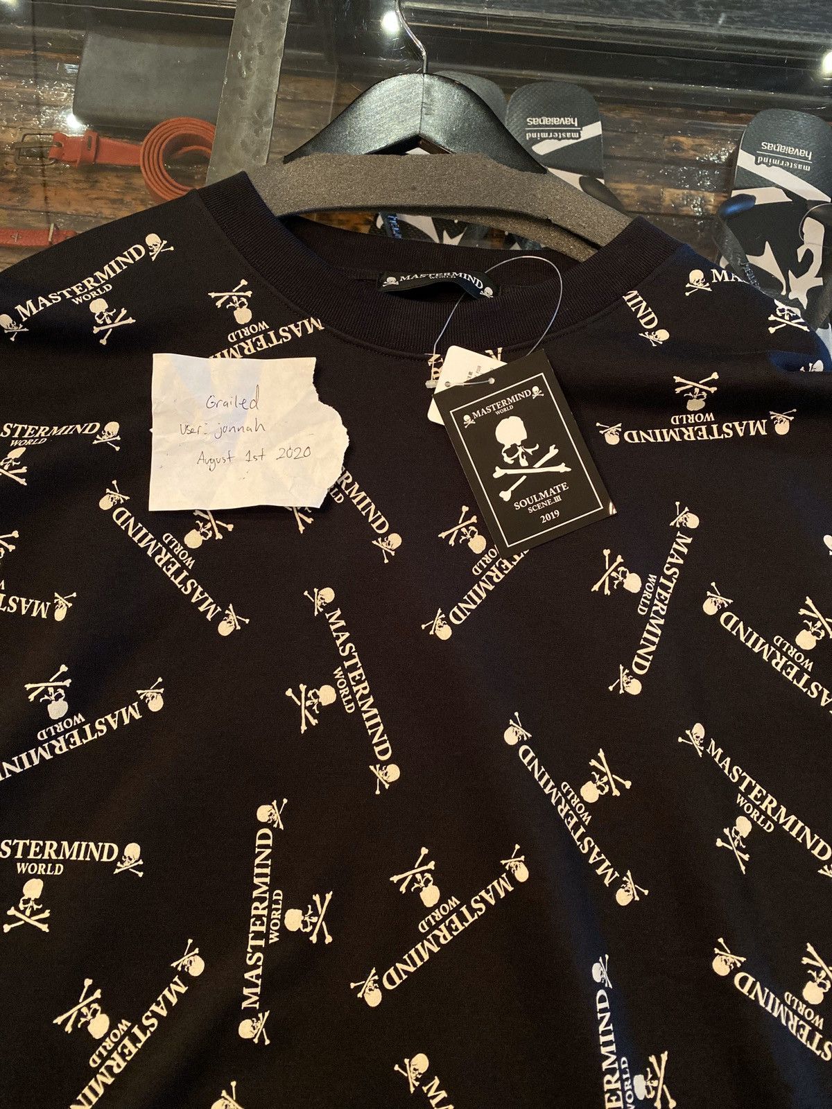 Mastermind Japan All Over Print French Terry T Shirt Hoodie, Sweatshirt | FlexRushtees.com