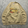 Crazy Vintage 90s Biege Pumpkins Fall Autumn Crewneck T-Shirts, Hoodie, Sweatshirt | FlexRushtees.com