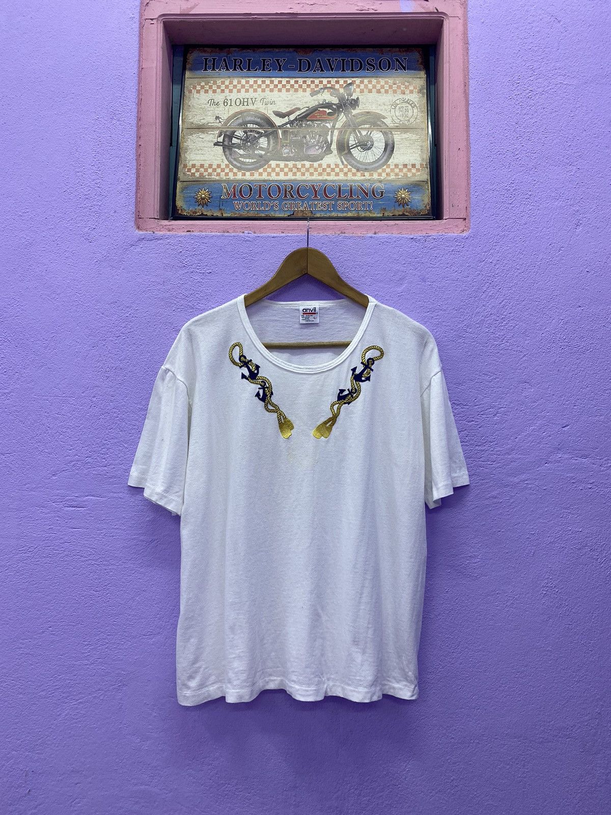 Vintage Anvil T Shirt Single Stich