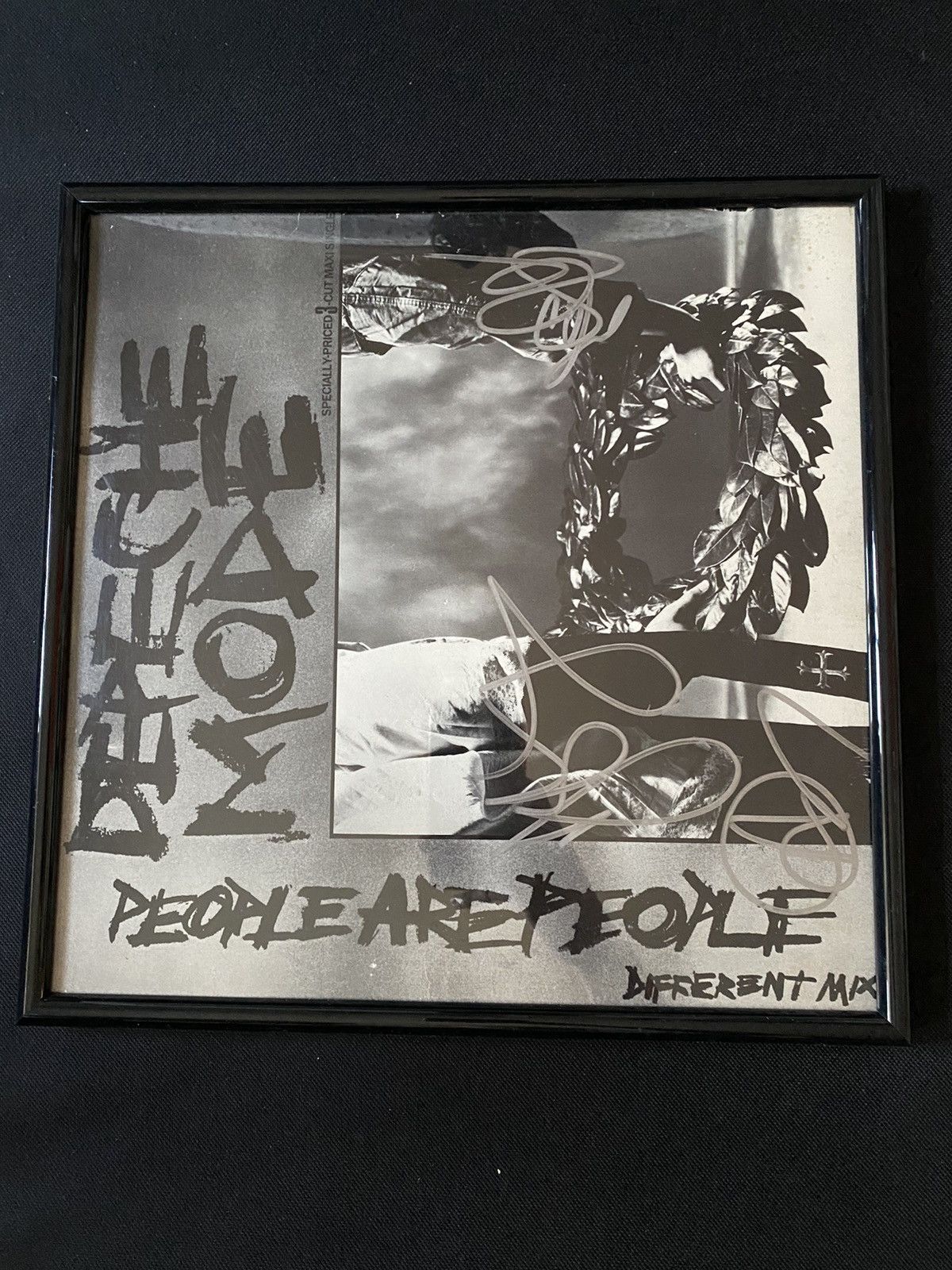 Band Tees Depeche Mode Signed Vinyl Record New Wave Hoodie, Sweatshirt | FlexRushtees.com