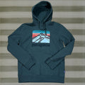 Patagonia Hoodie Men S S Forest Green Graphic Print Hooded Regular Fit Pockets Logo Pullov