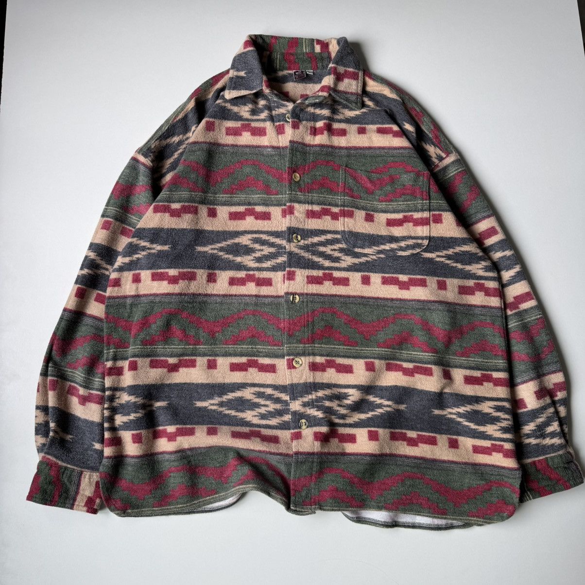 Ralph Lauren X Vintage Vintage Flannel Aztec Cotton Shirt Xl Ralph Lauren Style