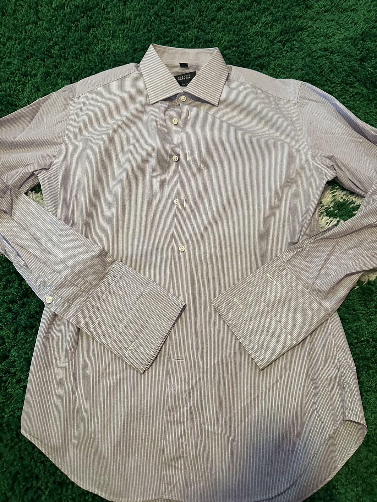 Barneys New York Barney S Ny Trim Fit French Cuff Shirt 15 5 Long Hoodie, Sweatshirt | FlexRushtees.com