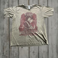 Vintage Jimi Hendrix Shirt Mens Large Beige Psychedelic Graphic Band Tee Rock Music