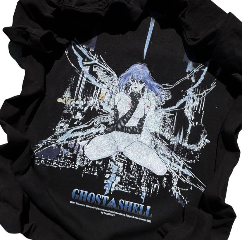 Other New Ghost In The Shell Bootleg Faded Black Large
