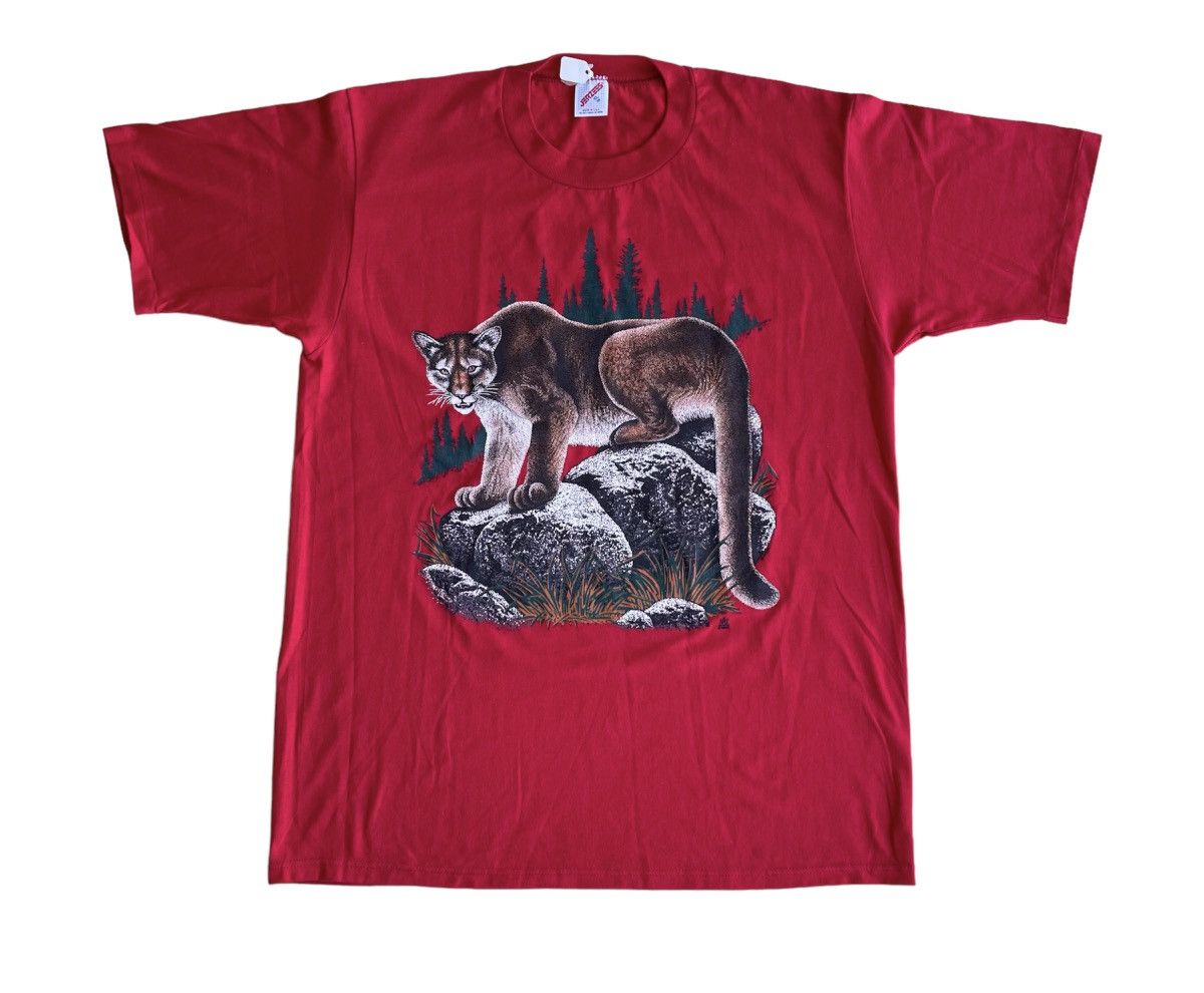 Vintage Jerzees Mountain Lion Shirt Extra Large
