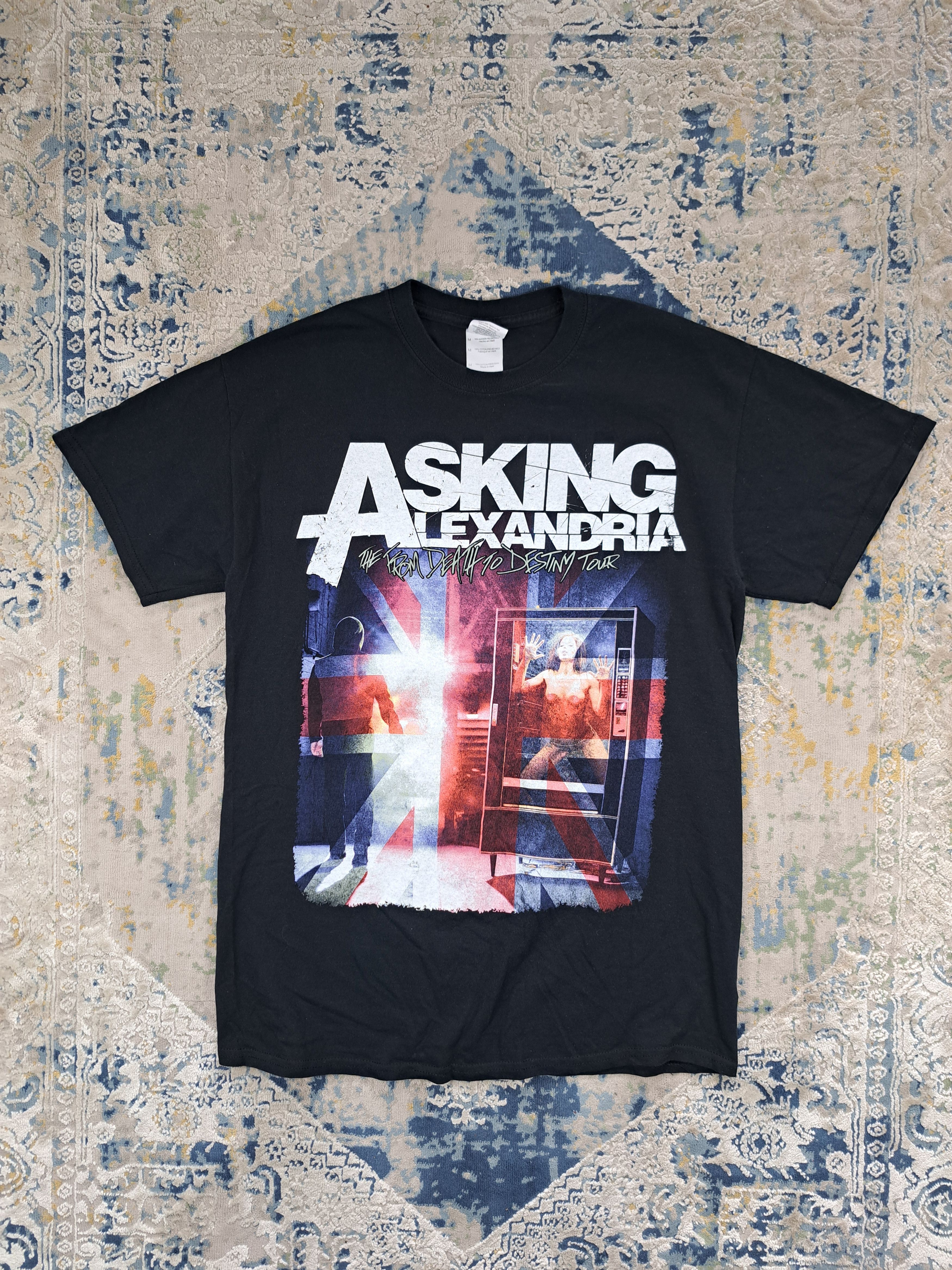 Band Tees Vintage 00s Asking Alexandria Band Tee Tour Y2k Uk Punk Hoodie, Sweatshirt | FlexRushtees.com