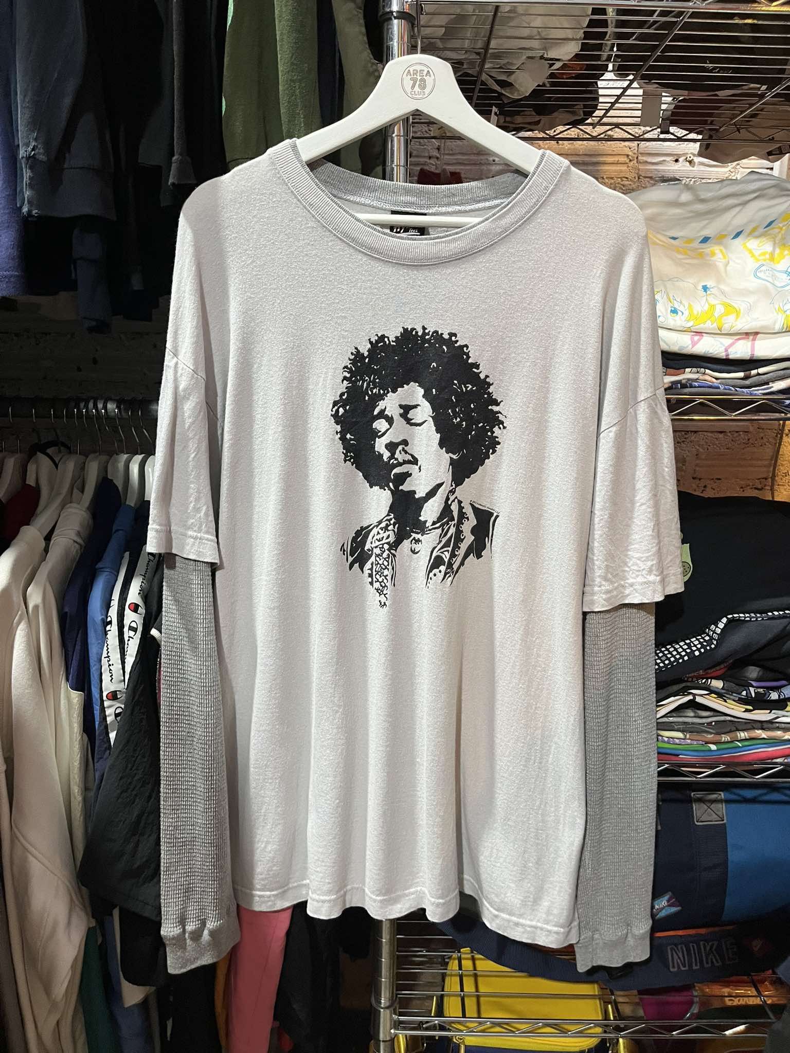 Hendrix Jimi Hendrix Psychedelic Rock Double Layer Tee 2005s