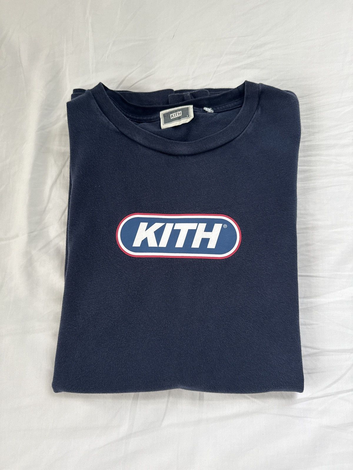 Kith Capsule Tee Navy Size Large Hoodie, Sweatshirt | FlexRushtees.com