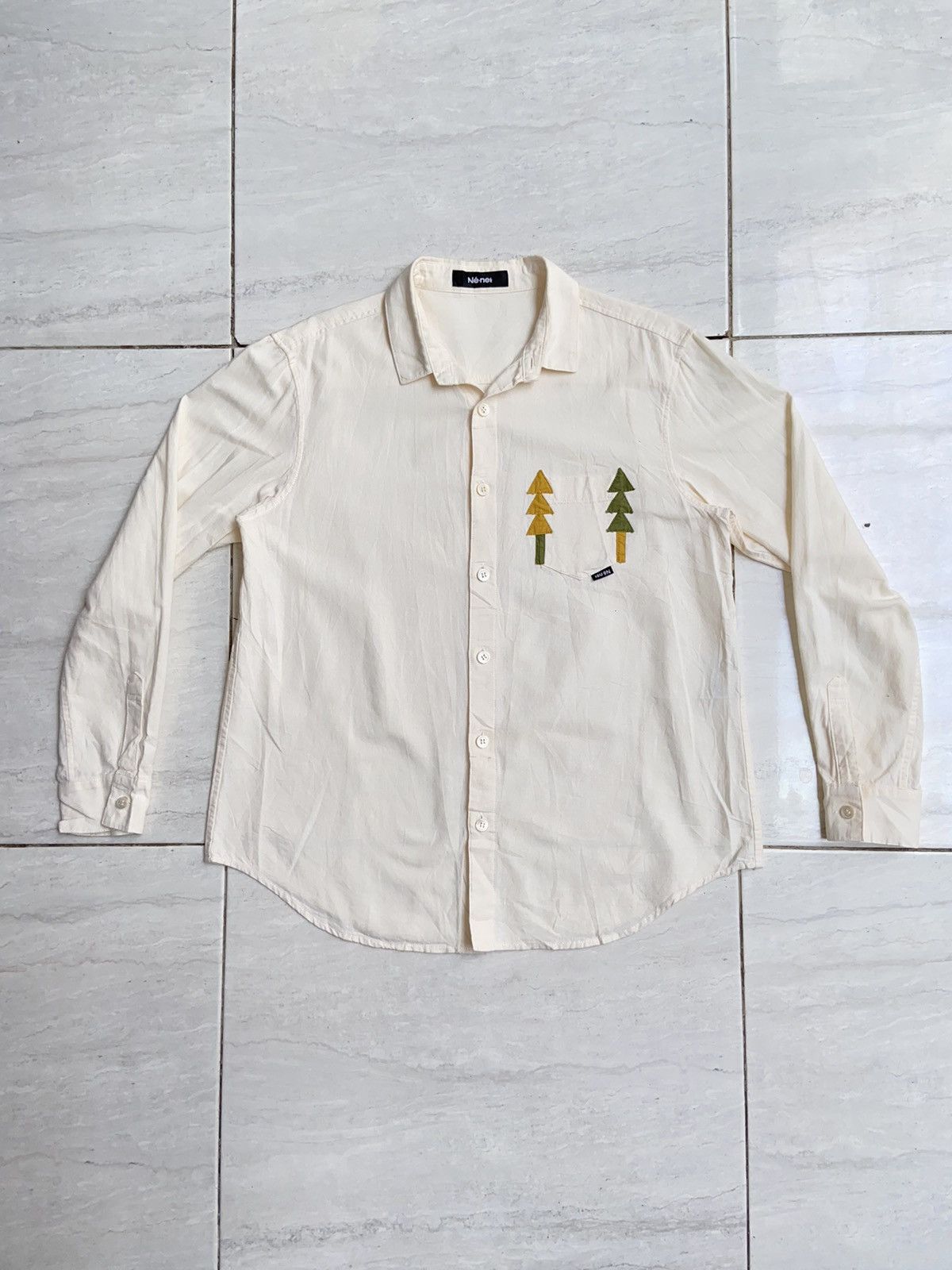 Japanese Brand X Ne Net Ne Net Cream Shirt