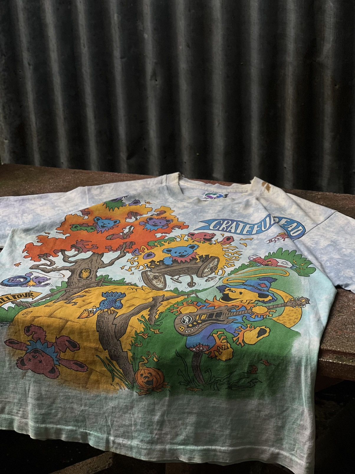 Dead Vintage Grateful Dead Rise Fall Tour 1993 Liquid Blue T-Shirts, Hoodie, Sweatshirt | FlexRushtees.com