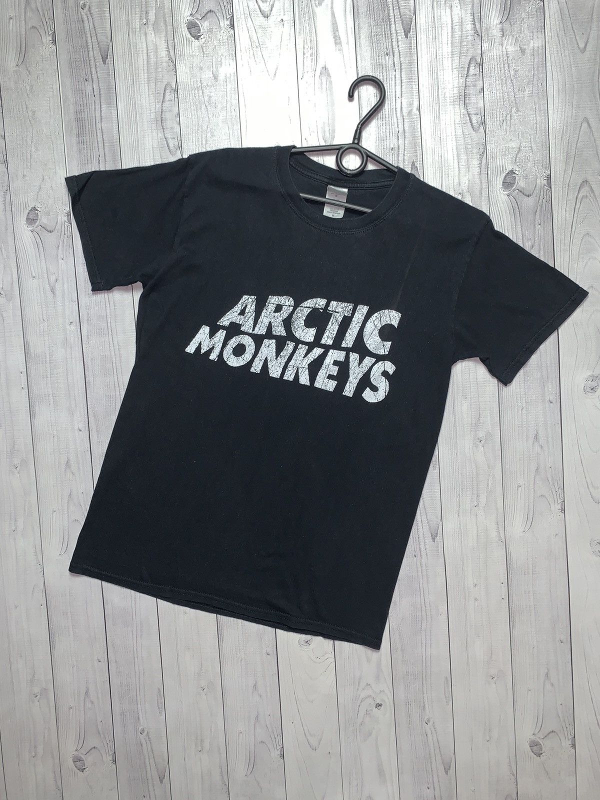 Vintage Rock Band Tee Artic Monkeys Big Logo Size M Hoodie, Sweatshirt | FlexRushtees.com