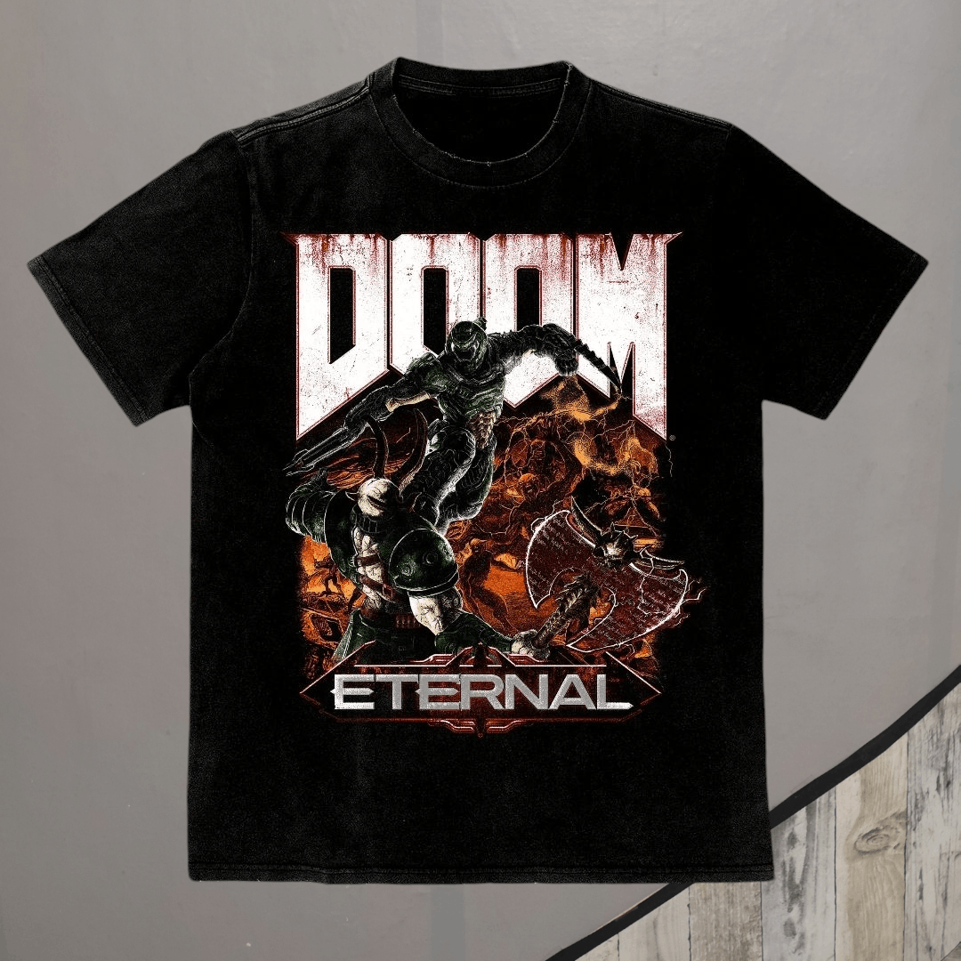 Playstation Doom Eternal Bethesda T Shirt