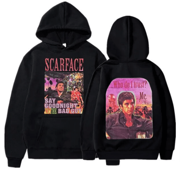Vintage Scarface Tony Oversized Hoodie T-Shirts, Sweatshirt | FlexRushtees.com