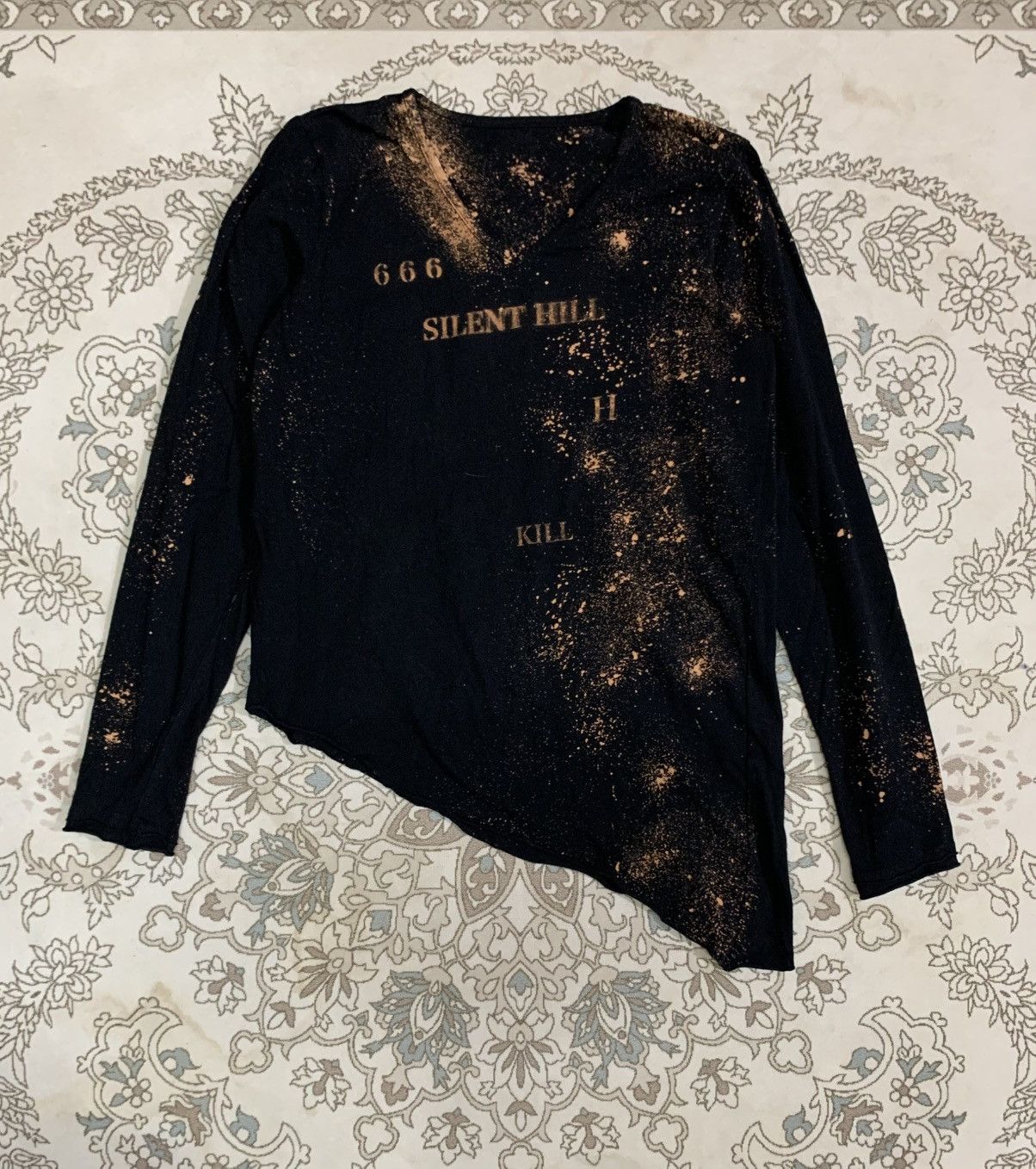 If Six Was Nine H Naoto 666 Silent Hill Acidwash Longsleeve Shirt