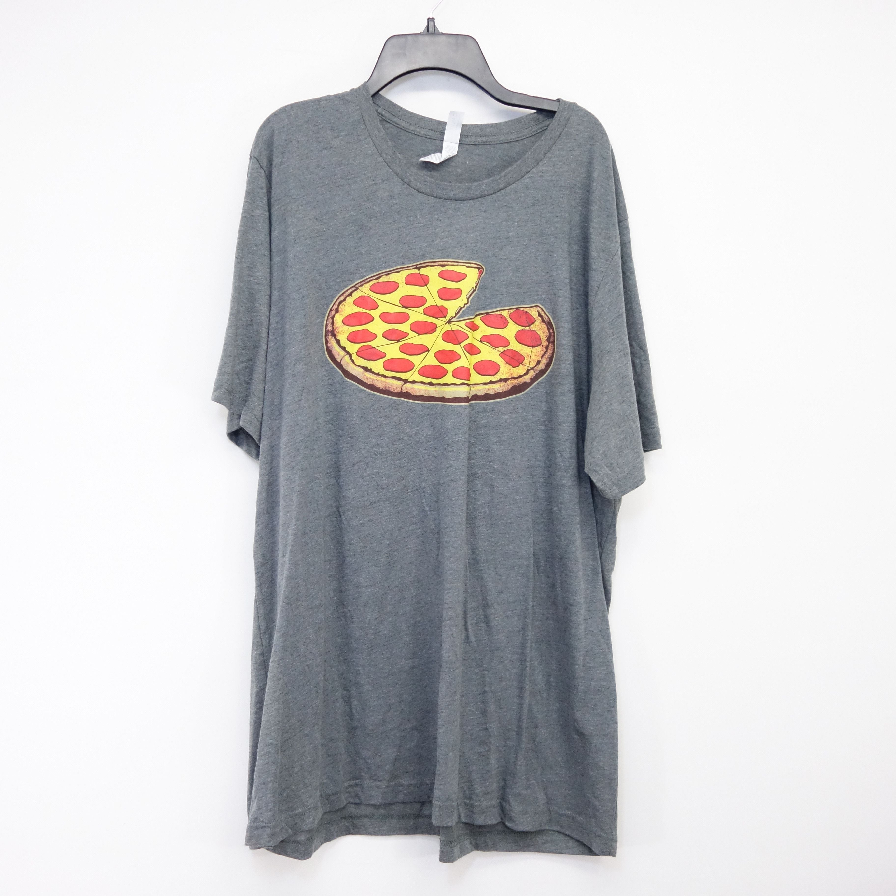 Canvas Pizza Pie Time Missing Slice Heather Grey T Shirt Tee 2xl Hoodie, Sweatshirt | FlexRushtees.com