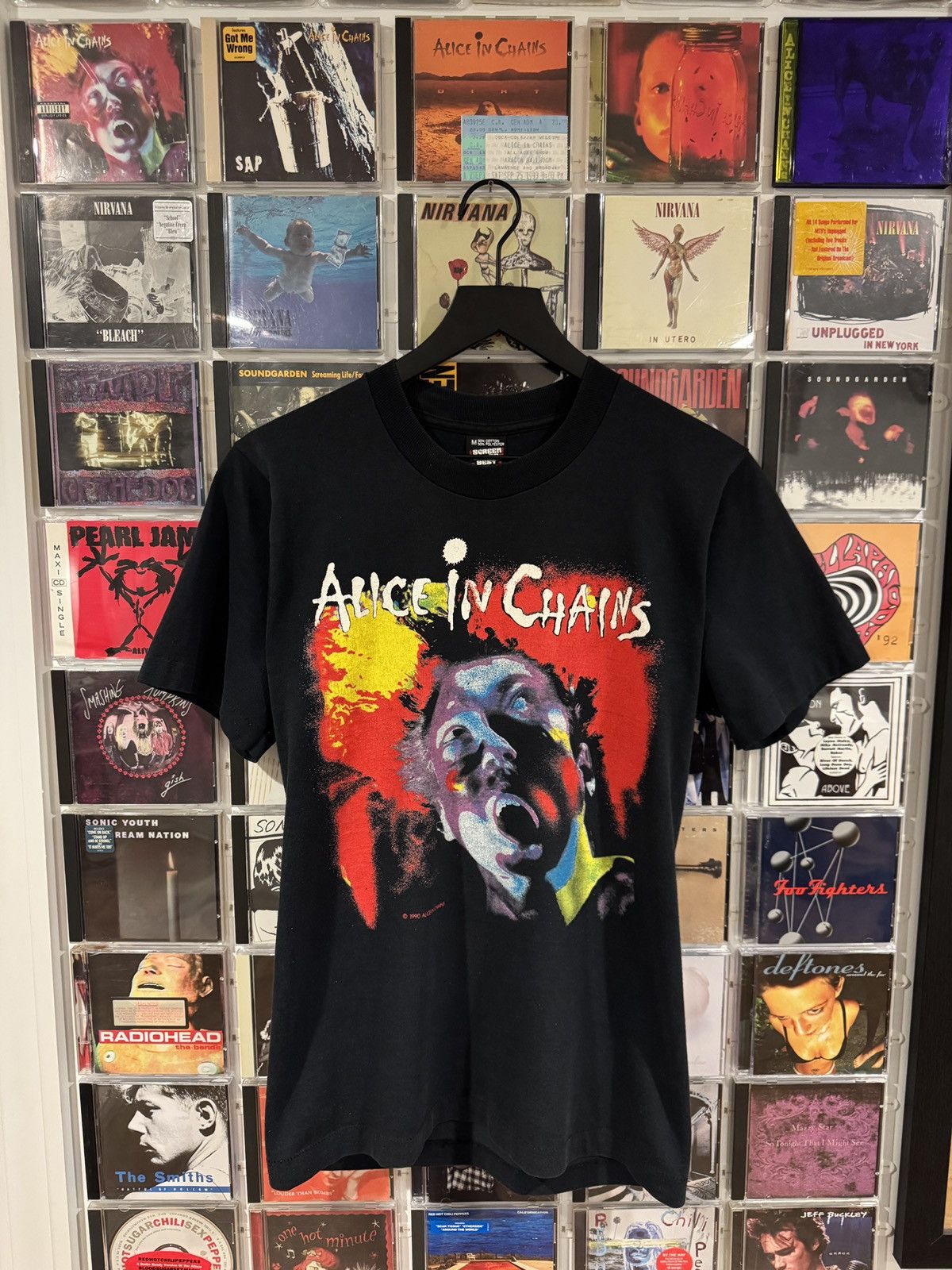 Band Tees Alice In Chains 1990 Facelift Tour Shirt Hoodie, Sweatshirt | FlexRushtees.com