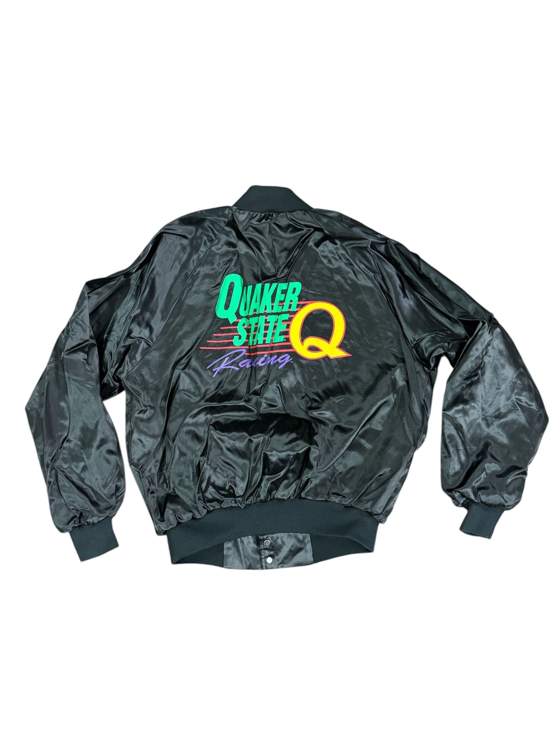 Vintage 90s Quaker State Racing Nascar Windbreaker Bomber