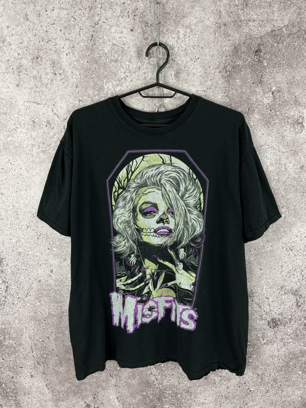 Misfits Punk Style T Shirt Big Logo Black Size Xl Hoodie, Sweatshirt | FlexRushtees.com