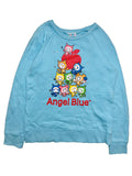 Hysteric Glamour 2000s Angel Blue Printed Mascots Crewneck T-Shirts, Hoodie, Sweatshirt | FlexRushtees.com