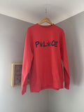Palace Pwlwace Weed Crewneck Sweatshirt Ss19 Red Size Xl T-Shirts, Hoodie | FlexRushtees.com