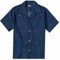 500usd Bode Sampler Quaker Lace Shirt Navy
