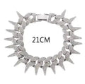 Other 2 3cm Width Spike Diamond Shining Bracelet