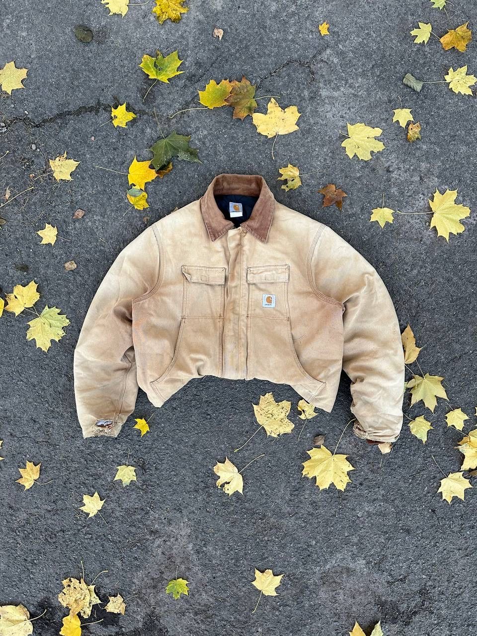 90s Carhartt Work Natural Sun Faded Distressed Detroit Boxy T-Shirts, Hoodie, Sweatshirt | FlexRushtees.com