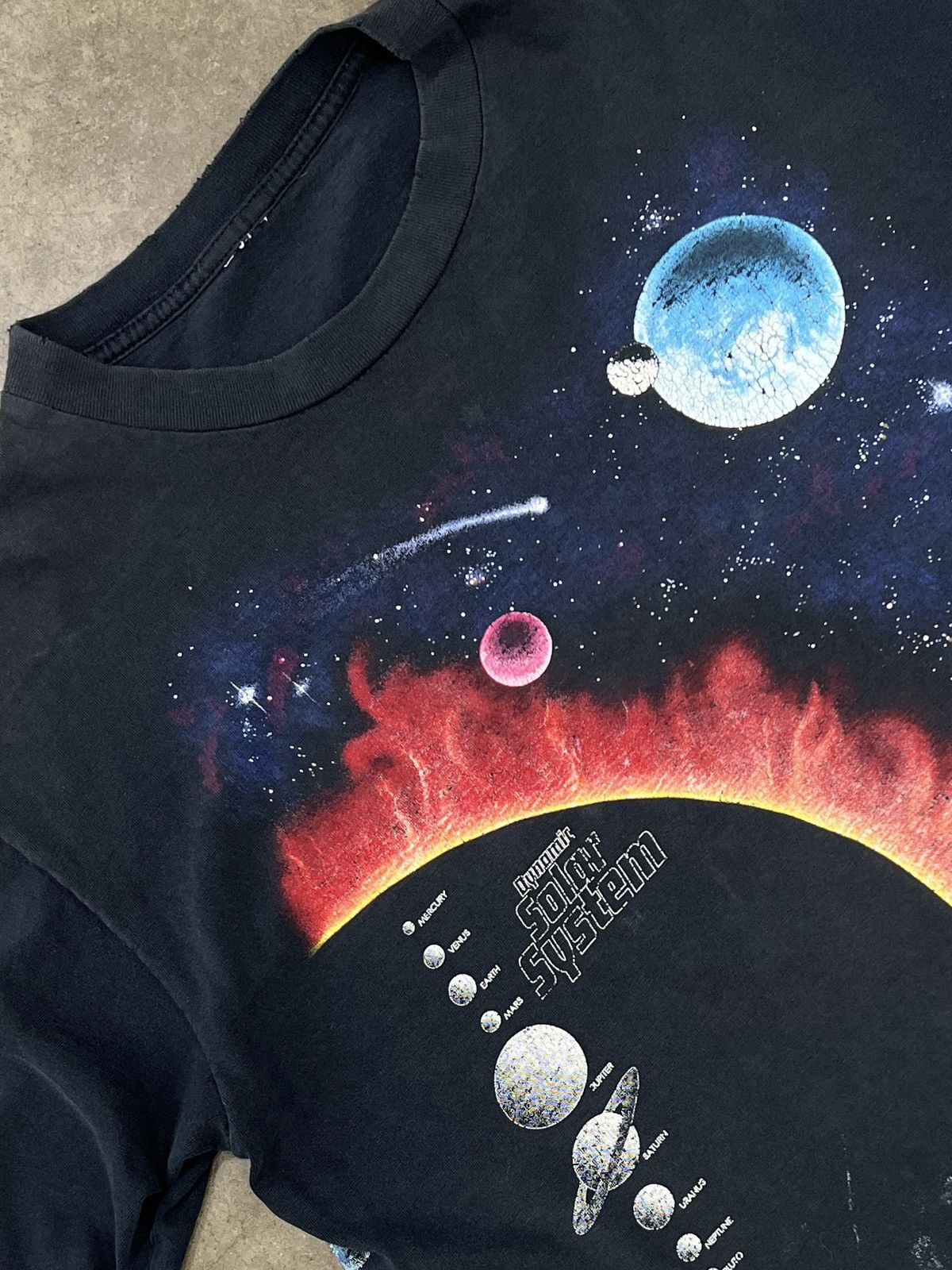 Vintage Aop Los Angeles Zoo Nature Solar System Tee Large Hoodie, Sweatshirt | FlexRushtees.com