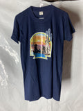 Vintage 70s Western Cowboy T Shirt Dev Knit Vtg 1970s Large